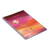 De prachtige Roze Flamingo Surreal kleuren persona Notitieboek (Rechterzijde)