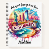 De prachtige skyline van New Jersey Notitieboek (Voorkant)