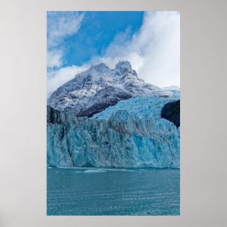 De prachtige Spegazzini-gletsjer in Patagonië Poster