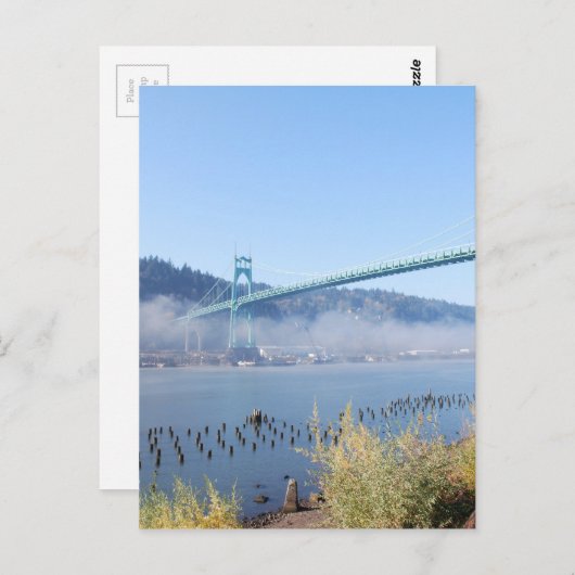 De prachtige St. Johns Bridge Briefkaart (Voorkant / Achterkant)