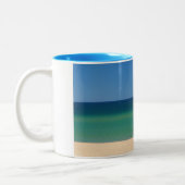 De prachtige stranden van de Algarve Tweekleurige Koffiemok (Links)