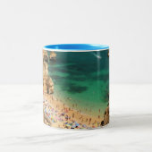 De prachtige stranden van de Algarve Tweekleurige Koffiemok (Center)