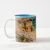 De prachtige stranden van de Algarve Tweekleurige Koffiemok (Links)