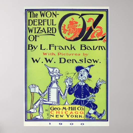 De prachtige Tovenaar van Oz — 1900 Poster (Voorkant)