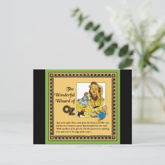 De prachtige Tovenaar van Oz Briefkaart (Staand voorkant)