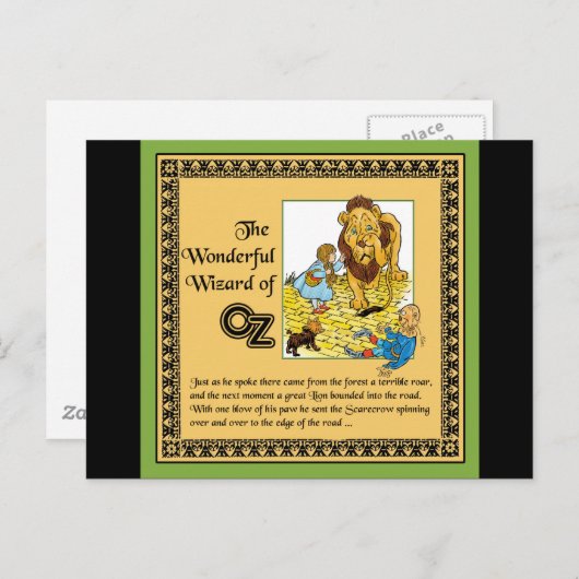 De prachtige Tovenaar van Oz Briefkaart (Voorkant / Achterkant)