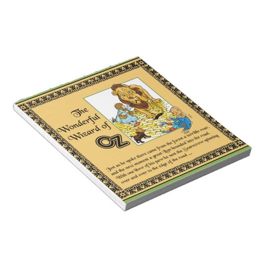 De prachtige Tovenaar van Oz Notitieblok (Schuin)