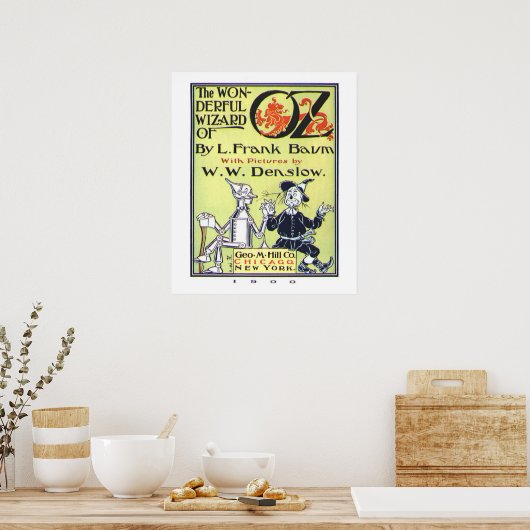 De prachtige Tovenaar van Oz Poster (Keuken)