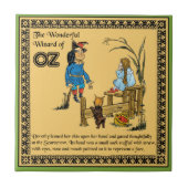 De prachtige Tovenaar van Oz Tegeltje (Voorkant)