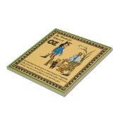 De prachtige Tovenaar van Oz Tegeltje (Zijkant)