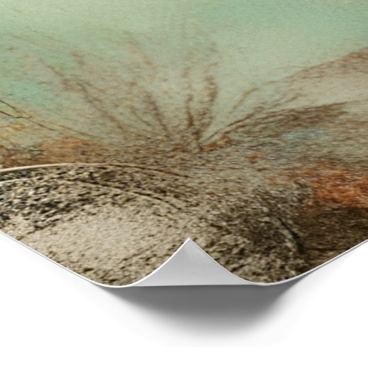 De prachtige vogel in een kroon collage poster (Hoek)