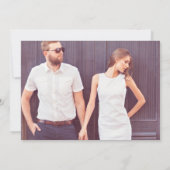 De prachtige volledig-aftapfoto van het Manuscript Save The Date (Achterkant)