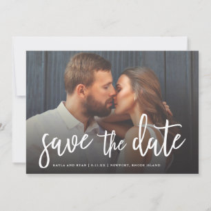 De prachtige volledig-aftapfoto van het Manuscript Save The Date