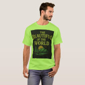 De prachtige wereld: bergen, bomen en zon t-shirt (Voorkant volledig)