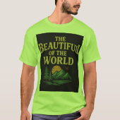 De prachtige wereld: bergen, bomen en zon t-shirt (Voorkant)