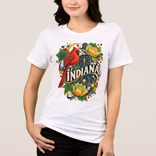 De Prachtige Wilde Natuur van Indiana Tri-Blend Shirt