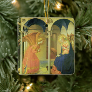 De Prado-aankondiging door Fra Angelico Keramisch Ornament