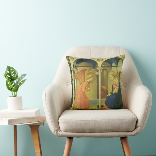 De Prado-aankondiging door Fra Angelico Kussen (Stoel)