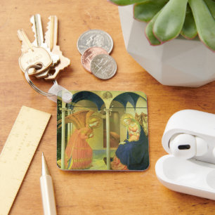 De Prado-aankondiging door Fra Angelico Sleutelhanger