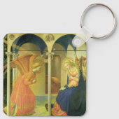 De Prado Annunciatie door Fra Angelico Sleutelhanger (Achterkant)