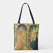 De Prado Annunciatie door Fra Angelico Tote Bag (Achterkant)