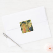De Prado Annunciatie door Fra Angelico Vierkante Sticker (Envelop)
