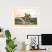 De Prairie Hunter: "One Rubbed Out!" (1364A) Poster (Thuiskantoor)