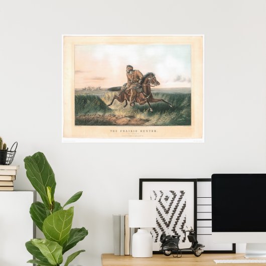 De Prairie Hunter: "One Rubbed Out!" (1364A) Poster (Thuiskantoor)