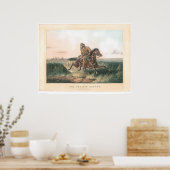 De Prairie Hunter: "One Rubbed Out!" (1364A) Poster (Keuken)