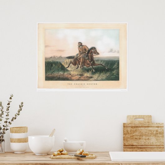 De Prairie Hunter: "One Rubbed Out!" (1364A) Poster (Keuken)