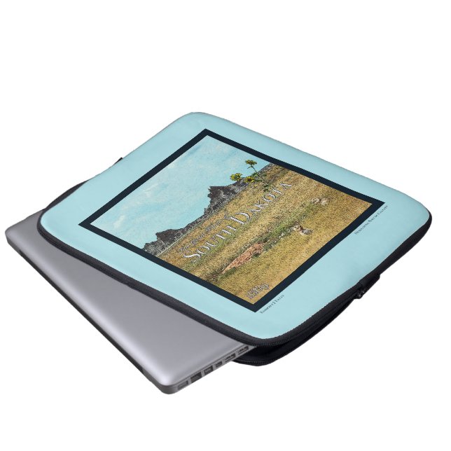 De Prairielanden van South Dakota Laptop Sleeve (Voorkant onderkant)