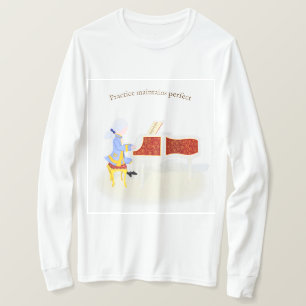 De praktijk handhaaft perfecte Mozart die Piano sp T-shirt
