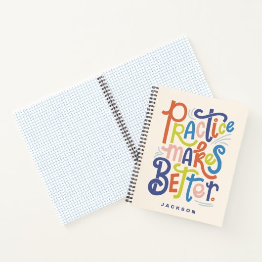 De praktijk maakt beter notitieboek (Binnen)