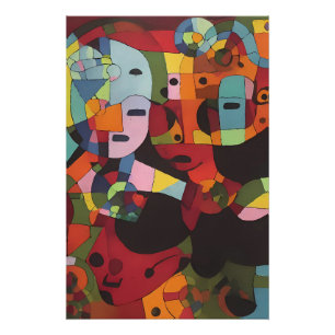 De praktische abstractie - Ken Gage Art Perfect Poster