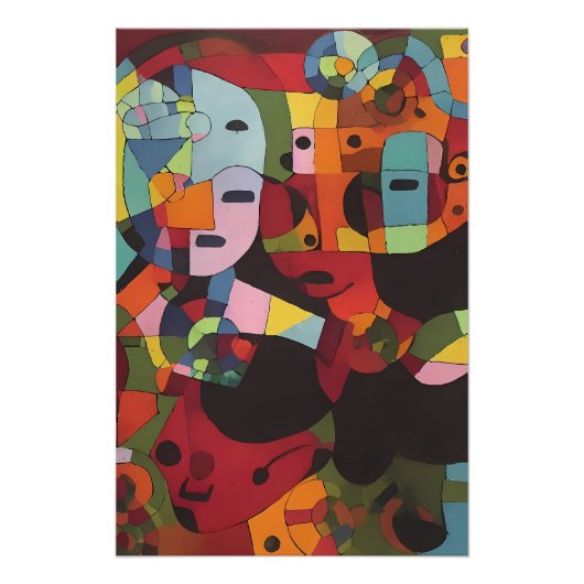 De praktische abstractie - Ken Gage Art Perfect Poster (Voorkant)