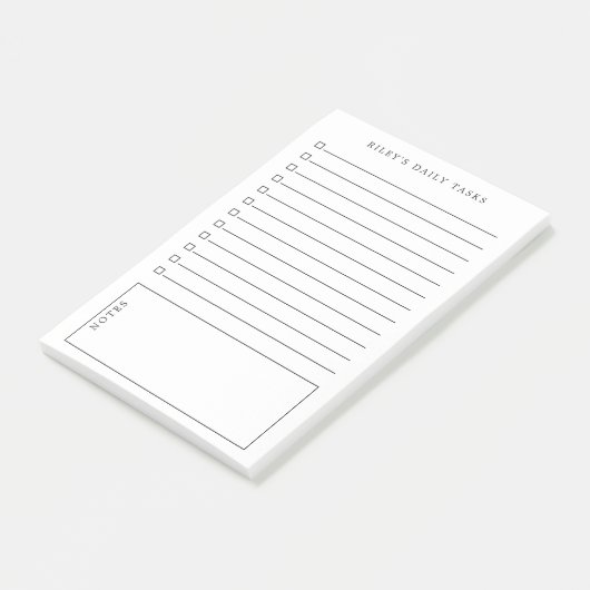 De praktische Dagelijkse Taken & de Nota's voegen Post-it® Notes (Schuin)