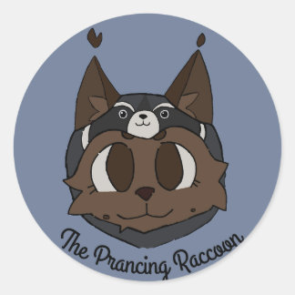 De Prancing Raccoon Spirit Sticker