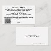 DE PRAYER VAN DE LORD MATTHEW 6:9 VISITEKAARTJE (Voorkant / Achterkant)