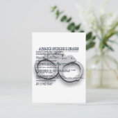 DE PRAYER VAN EEN POLITIEBUREAU BRIEFKAART (Staand voorkant)