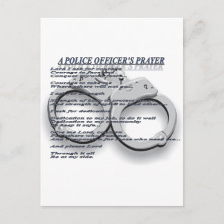 DE PRAYER VAN EEN POLITIEBUREAU BRIEFKAART