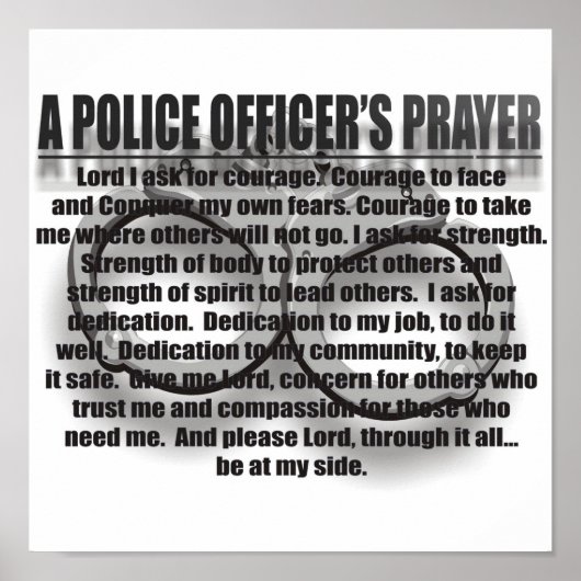 DE PRAYER VAN EEN POLITIEBUREAU POSTER (Voorkant)