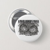 DE PRAYER VAN EEN POLITIEBUREAU RONDE BUTTON 5,7 CM (Voorkant /achterkant)
