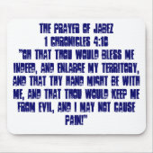 DE PRAYER VAN JABEZ1 Chronicles 4:10"Oh dat... Muismat (Voorkant)