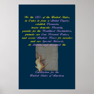 De preambule herschreven poster