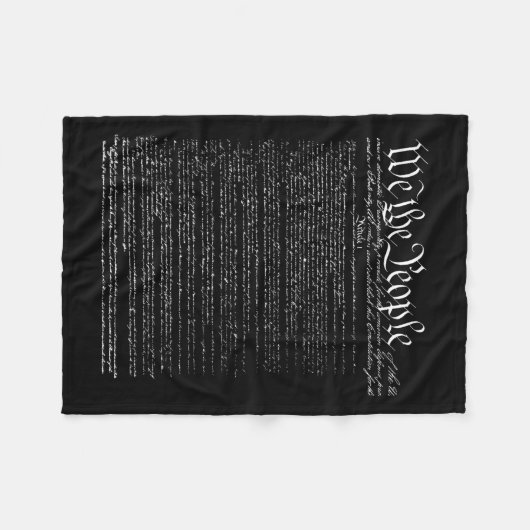 De preambule van de grondwet is een preambule voor fleece deken (Voorkant (Horizontaal))