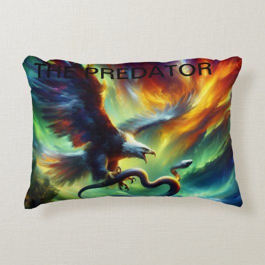 De Predator en de Prey Accent Kussen (Voorkant)
