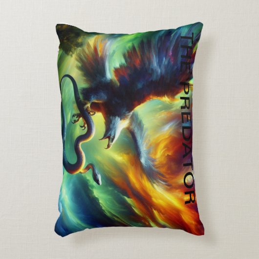 De Predator en de Prey Accent Kussen (Voorkant(Verticaal))