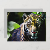 De Predator van het Oerwoud Jaguar - Fierce Briefkaart (Voorkant / Achterkant)
