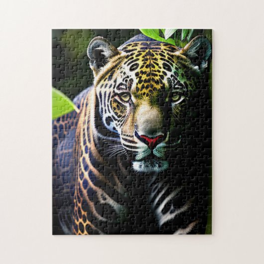 De Predator van het Oerwoud Jaguar - Fierce Legpuzzel (Verticaal)