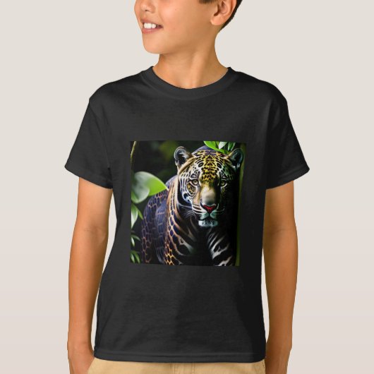 De Predator van het Oerwoud Jaguar - Fierce T-shirt (Voorkant)